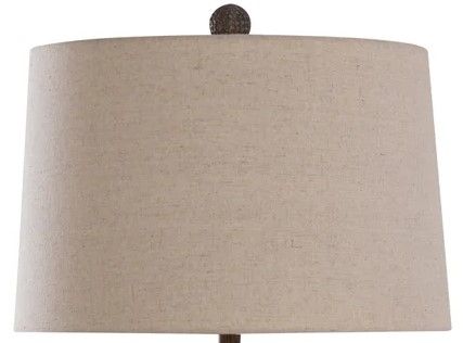 Stylecraft Orono Dark Amber/Beige/Pewter Table Lamp-2