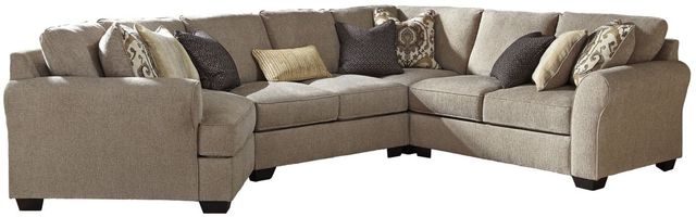 Benchcraft® Pantomine 4-Piece Driftwood Right-Arm Facing Sectional with Cuddler and Armless Loveseat-0