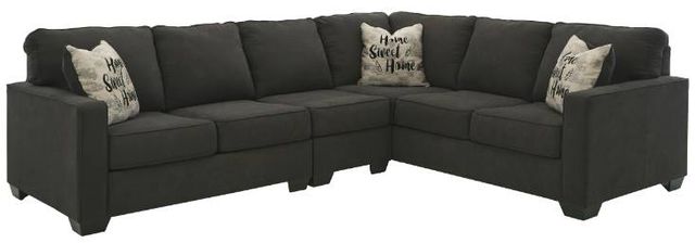 Signature Design by Ashley® Lucina 2-Piece Charcoal Living Room Set-1