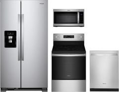 Whirlpool® 4 Piece Fingerprint Resistant Stainless Steel Kitchen Package