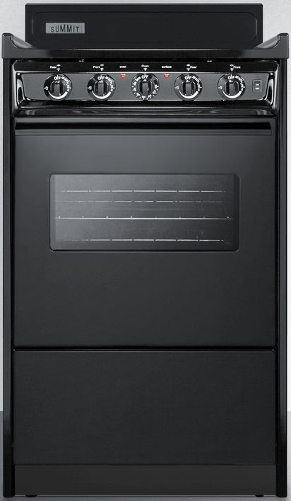 Summit® 20" Black Freestanding Electric Range-0