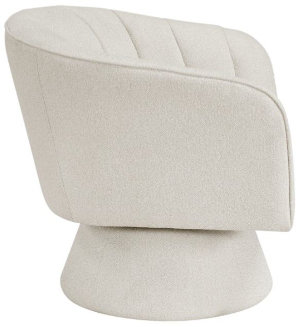 Homelegance® Eve Beige Swivel Chair-3