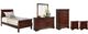 Signature Design by Ashley® Alisdair 6-Piece Dark Brown Twin Sleigh Bed Set-0