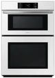 Samsung Bespoke 30" White Glass Oven/Microwave Combination Electric Wall Oven-0