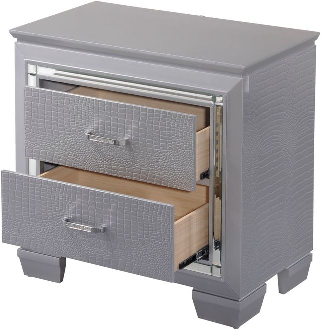 Crown Mark Lillian Gray Nightstand-2