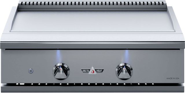 Delta Heat 32" Stainless Steel/White Outdoor Liquid Propane Griddle-0