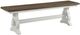 Intercon Drake French Oak/Rustic White Dining Bench-0