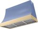 AGA Marquee 48" Carnaby Blue Wall Mounted Range Hood  with Polished Brass Trim-0