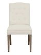 Fairfield® Customizable Entree Dining Camel Short Back Dining Chair with Mica Legs and Buttons-1