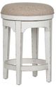 Liberty Furniture Magnolia Manor Antique White Console Swivel Stool-1