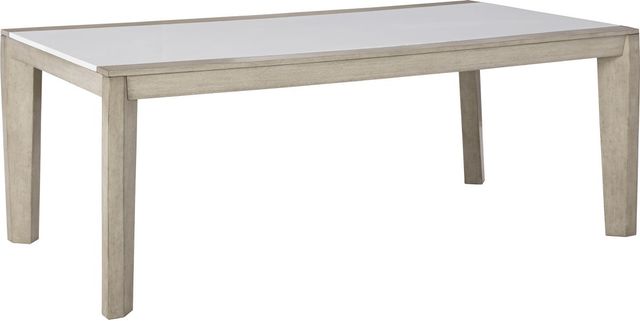 Signature Design by Ashley® Wendora White Top Dining Table with Bisque Legs-0