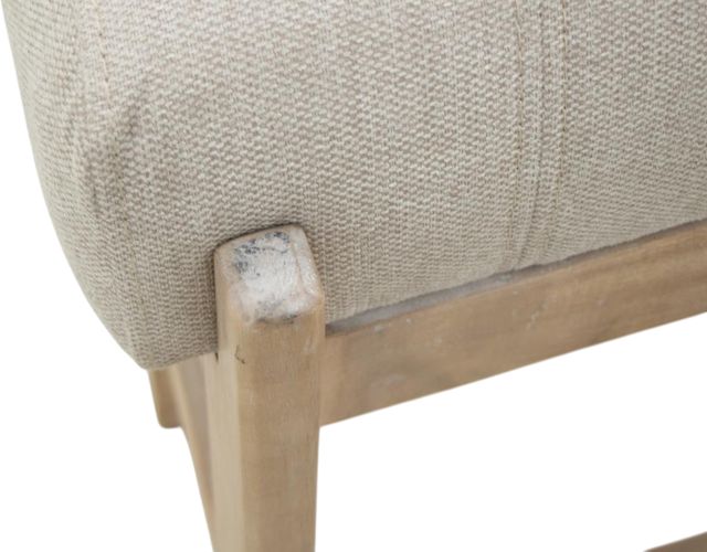 International Furniture Direct Balam Ivory/Stained White Accent Stool-4