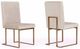 VIG Furniture Modrest Fowler 2-Piece Brass/Beige Dining Chair Set-0