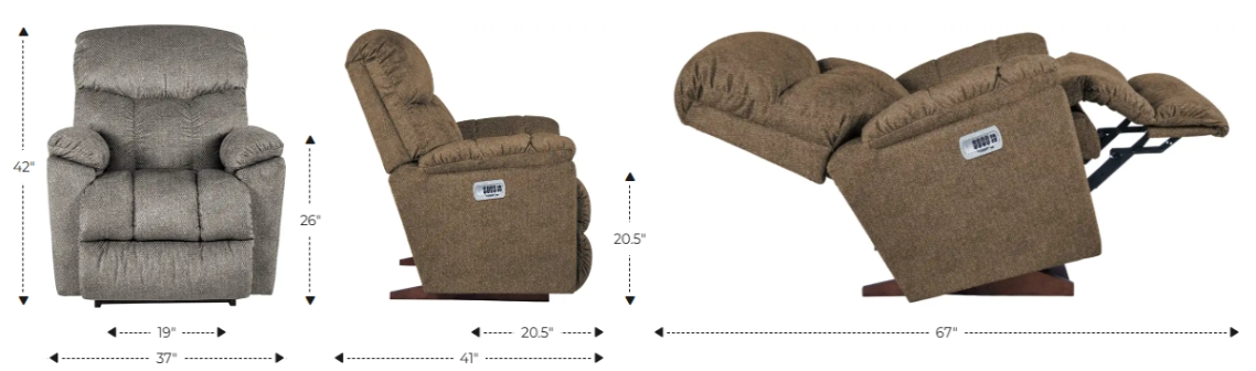La-Z-Boy® Morrison Cappuccino Power Rocking Recliner with Headrest