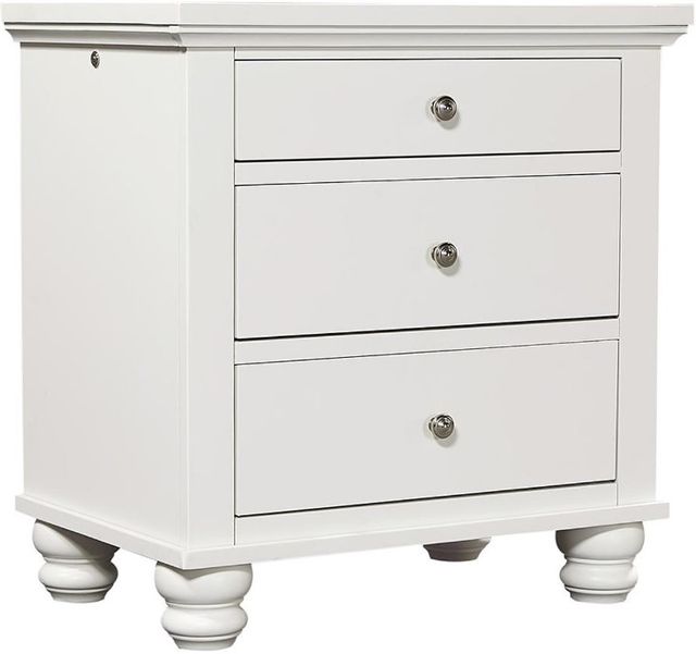 aspenhome® Cambridge White Nightstand-0