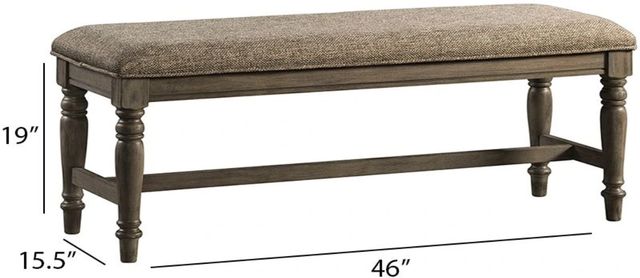 Intercon Balboa Park Brown/Roasted Oak Dining Bench-3