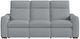 Flexsteel® Ava Stonewash Fabric Power Reclining Sofa with Power Headrest and Lumbar-2