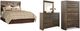 Signature Design by Ashley® Juararo 4-Piece Dark Brown King/California King Panel Headboard Bed Set-0