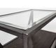 Liberty Furniture Arista Glass Top Sofa Table with Cobblestone Brown/Gray Base-4