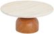 TOV Furniture Cynthia Travertine/Walnut Brown Concrete Indoor/Outdoor Coffee Table-3