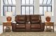 Signature Design by Ashley® Silverbrooke Canyon Power Reclining Loveseat with Console and Adjustable Headrest-1