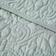 Olliix by Madison Park Quebec Seafoam Oversized Quilted Throw-3
