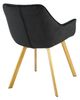 Mazin Furniture Ayami Black/Gold Dining Arm Chair -3