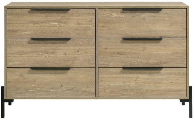 Intercon Newhall Vintage Oak Melamine Dresser-2