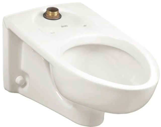 American Standard Afwall® White Millennium® Top Spud Elongated Wall-Hung Bowl-0