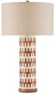 Currey & Company Tia Natural/White Table Lamp-1