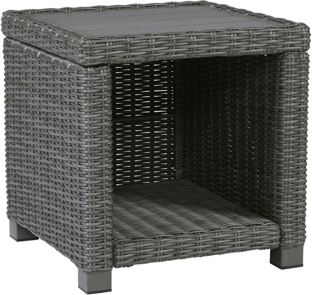Signature Design by Ashley® Elite Park Gray Outdoor End Table-0