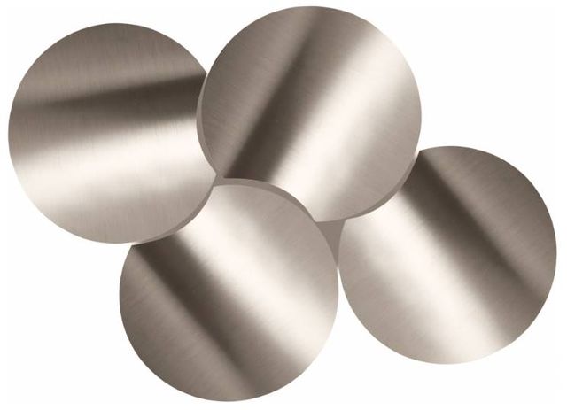 Meridian Furniture Dimple 4-Piece Silver 18" Modular Nesting Coffee Table Set-2