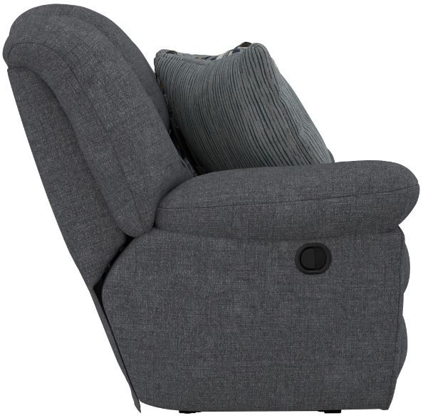 Catnapper® Trifecta Blue Mountain/Smoke Manual Reclining Sofa with Drop Down Table-2