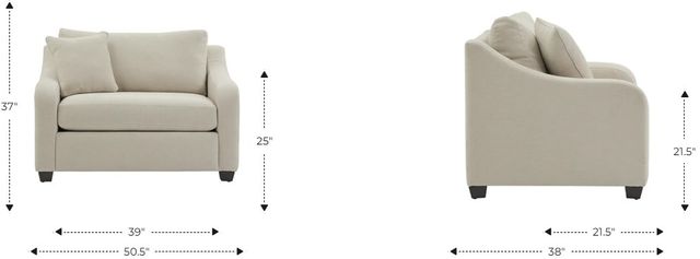 La-Z-Boy® Charlie Silver Chair and a Half-2