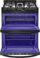 LG 29.88” Matte Black Stainless Steel Slide In Gas Double Oven Range-1