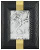 A & B Home Black Large Faux Croco Photo Frame-0