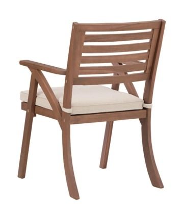 Signature Design by Ashley® Vallerie 3-Piece Natural Teak Outdoor Chairs with Table Set-3