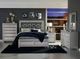 Mazin Furniture Bevelle Gray/Silver Queen Bed-1