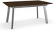 Amisco Customizable Nexus Walnut Veneer Extendable Table with Metal Legs-0