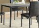 Coaster® Garza 5-Piece Weathered Grey/Black Dining Table and Chair Set-2