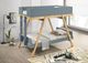 Coaster® Frankie White/Van Courtland Blue Twin Over Twin Bunk Bed -2