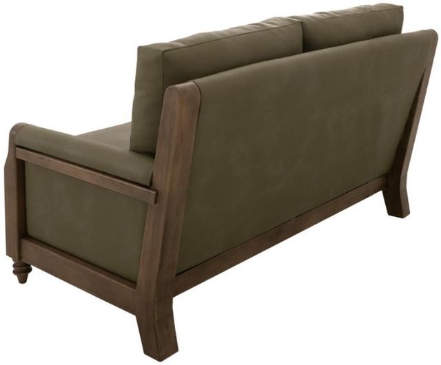 International Furniture Direct Xel-Ha II Dark Hay Brown/Green Loveseat-2