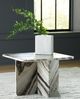 Signature Design by Ashley® Baretton Black/Taupe/White Cocktail Table-4