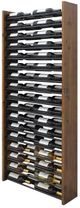 Vinotemp® Epicureanist 68 Bottle Walnut Wall Mounted Wine Shelf-4