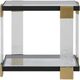 Uttermost® Bendena Glass Top Side Table with Brass Base-3