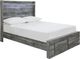 Signature Design by Ashley® Baystorm 4-Piece Gray Queen Panel Storage Bed Set-1