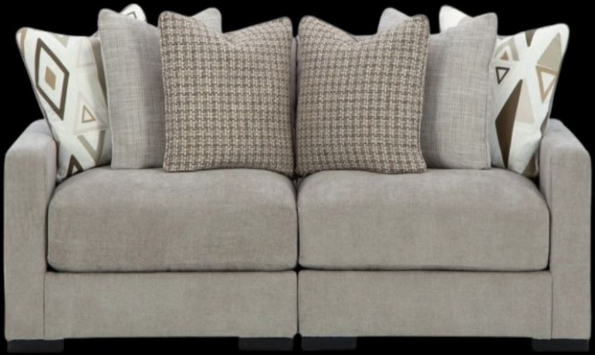 Signature Design by Ashley® Asland Court 2-Piece Pebble Loveseat Sectional