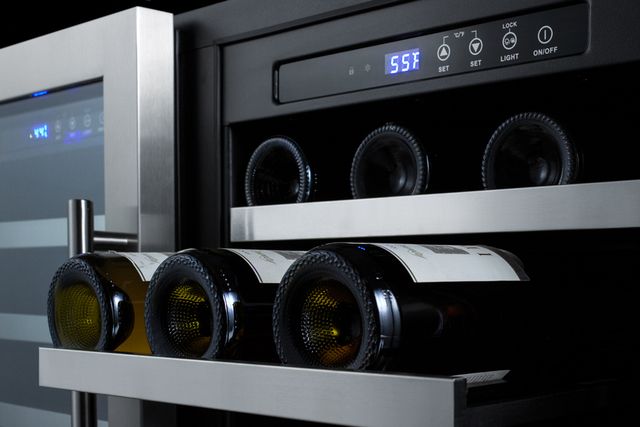 Summit® 36" Stainless Steel ADA Compliant Built-In Wine Cooler-3
