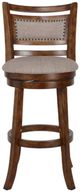 New Classic® Home Furnishings Aberdeen Brown Swivel Bar Stool-2