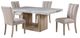 Global Furniture USA D02 5-Piece Beige/Natural Dining Room Set-3
